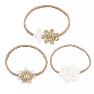 New 3 Newborn Baby Girl Headbands